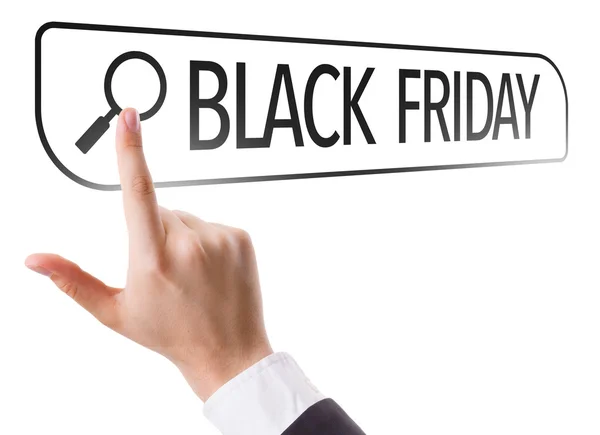 Black Friday written in search bar — Stock Photo, Image