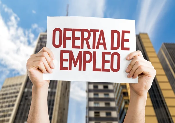 Employment Offer placard — Stock Photo, Image