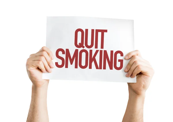 Pare de fumar cartaz — Fotografia de Stock