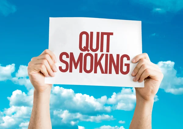 Quit Smoking placard — Stock Photo, Image