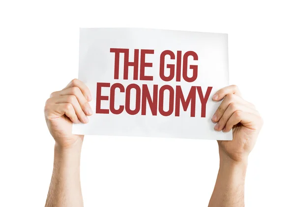 Das Plakat der Gig Economy — Stockfoto