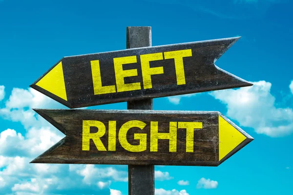 Left - Right signpost — Stock Photo, Image