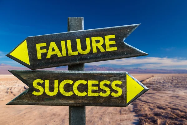 Указатель Failure Success — стоковое фото