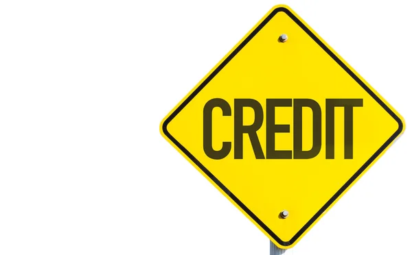 Credit text sign — Stock Photo, Image