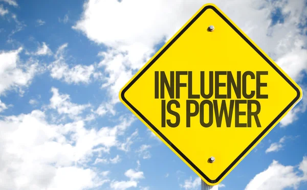 Influence is Power sign — Stock Photo, Image