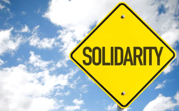 Solidariteit tekst teken — Stockfoto