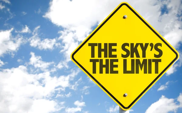 The Sky's The Limit sign — Stock Photo, Image