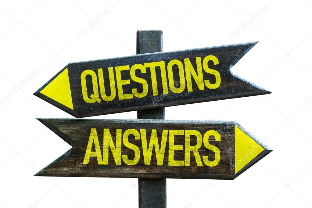 Questions Answers signpost