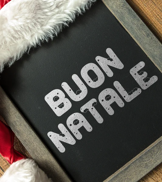 God jul skrivet på blackboard — Stockfoto