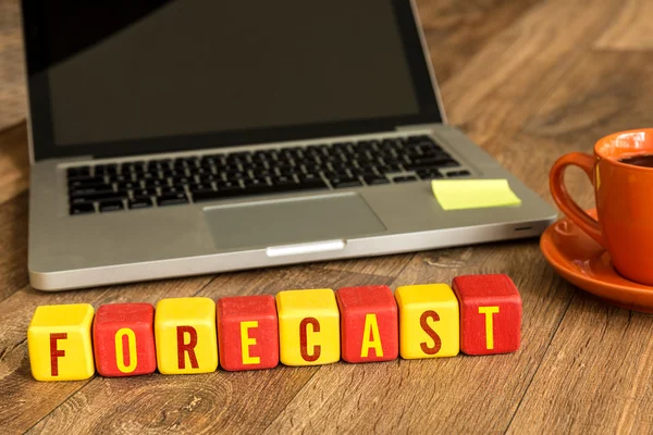 Forecast written on cubes — Stock Photo, Image