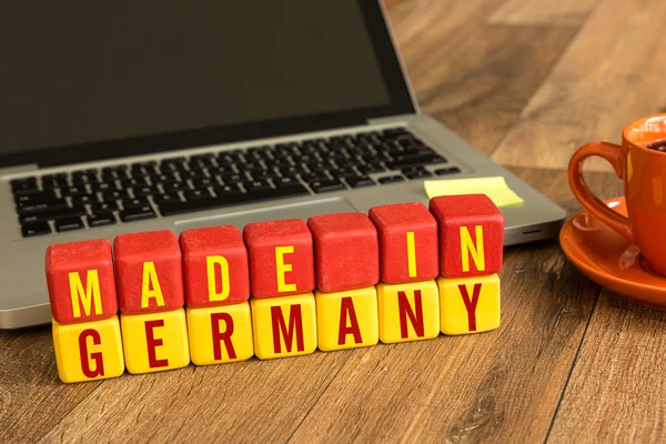 Made in Germany written on cubes — Stock Photo, Image