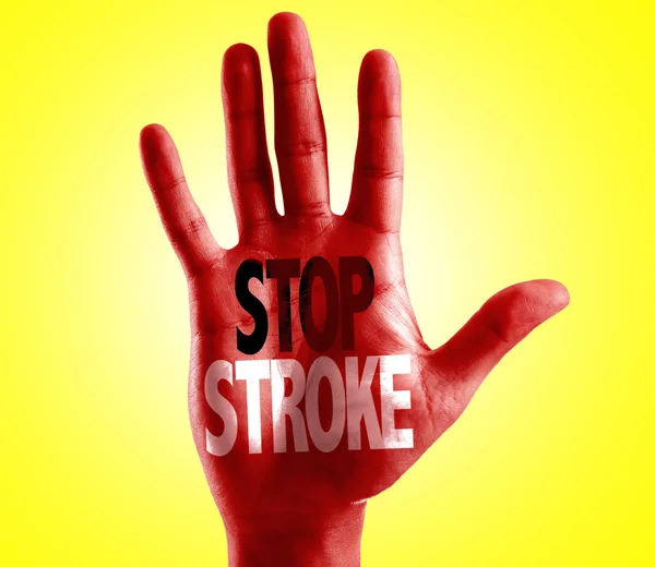 Stop Stroke written on hand — Stock Photo, Image