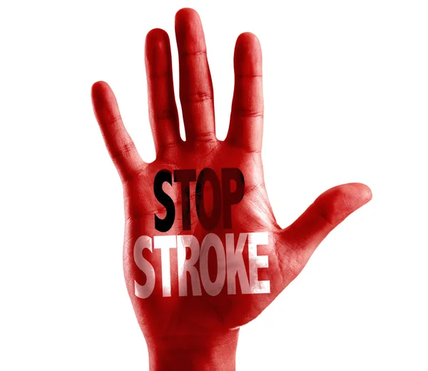 Stop Stroke written on hand — Stock Photo, Image