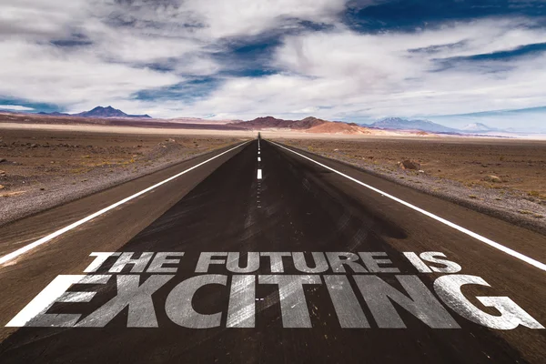 The Future Is Exciting on road — Stock Photo, Image