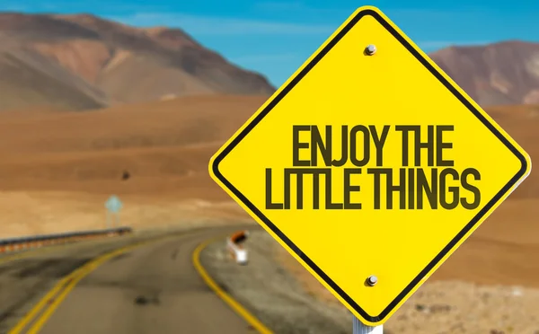 Enjoy the Little Things sign — Stock Photo, Image