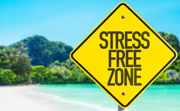 Segno di zona senza stress — Foto Stock