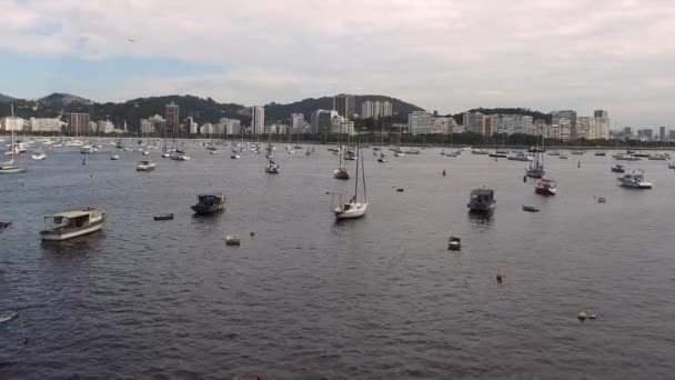 Bahía de Guanabara en Río de Janeiro — Vídeos de Stock