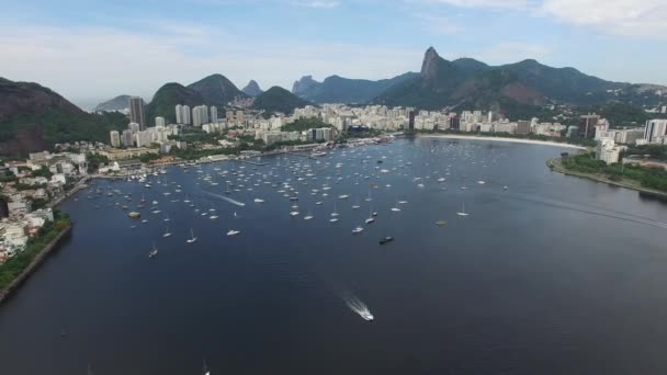 Guanabara-Bucht in Rio de Janeiro — Stockvideo