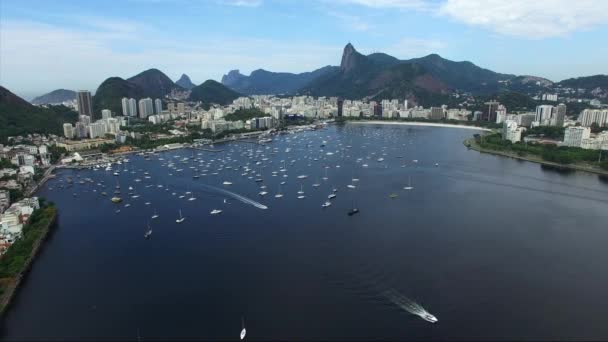 Guanabara-Bucht in Rio de Janeiro — Stockvideo