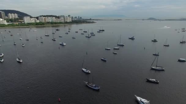 Bahía de Guanabara en Río de Janeiro — Vídeos de Stock