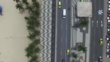 Copacabana Plajı ile kaldırım mozaiği