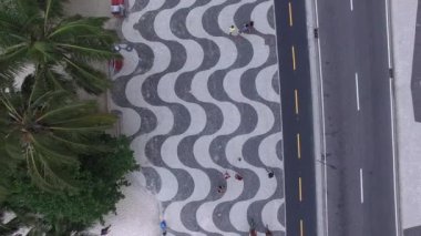 Copacabana Plajı ile kaldırım mozaiği