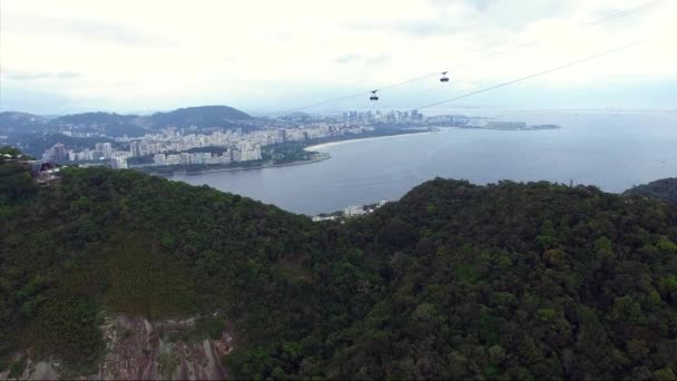 Sugarloaf Dağı teleferik ile — Stok video