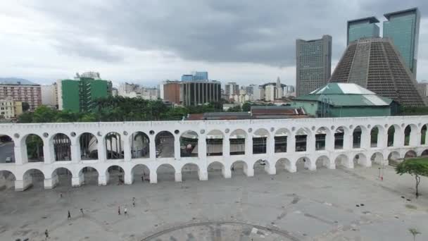 Arcos de Lapa en Río de Janeiro — Vídeo de stock