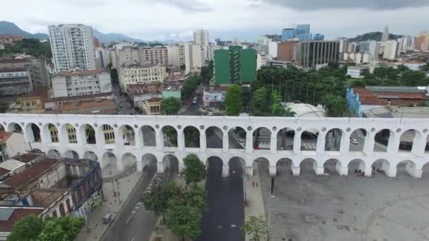 Lapa Archs in Rio de Janeiro — Stockvideo