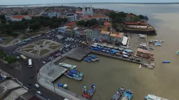 Haven in Belem do Para, Brazilië — Stockvideo