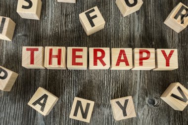 Metin ile ahşap bloklar