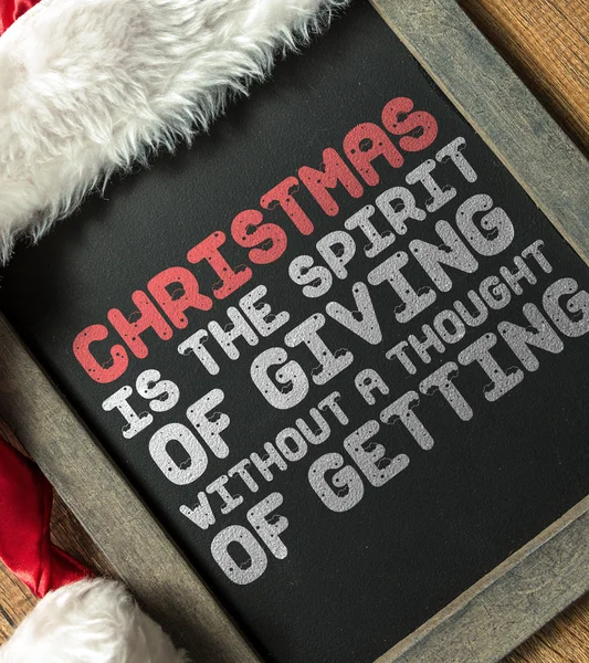 黒板に書かれたクリスマス テキスト — ストック写真