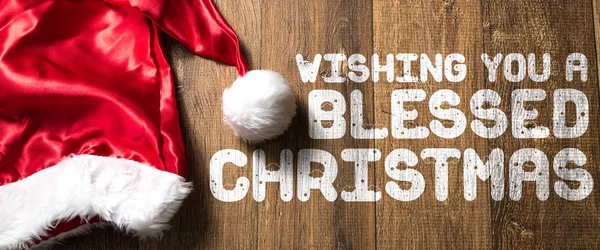 Önskar du en välsignad jul — Stockfoto