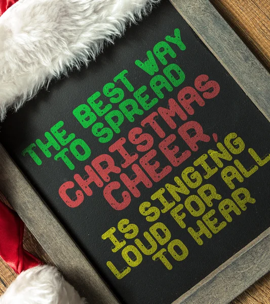 Texto de Navidad escrito en pizarra —  Fotos de Stock