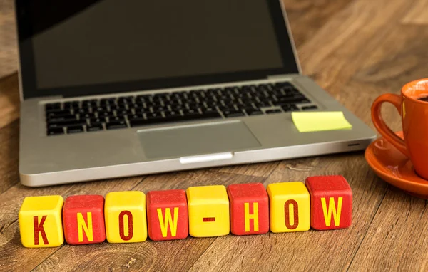 Know-How written on cubes — Stock Photo, Image