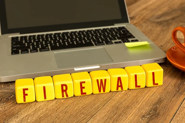 Firewall written on cubes — Stock Photo, Image