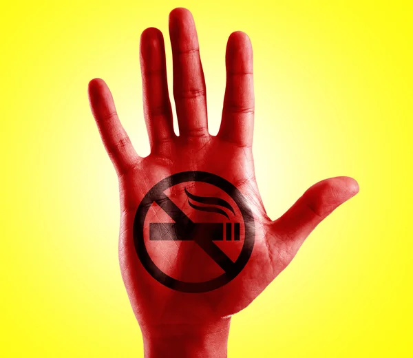 No Smoking Symbol on hand