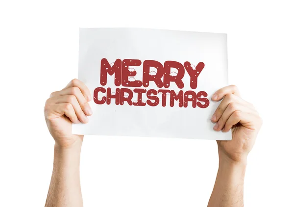 Merry Christmas placard — Stock Photo, Image