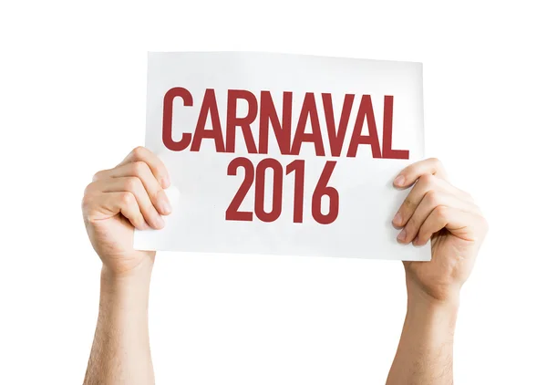 Carnaval 2016 placard — Stock Photo, Image