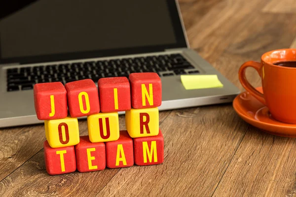 Join Our Team written on  cubes — Stock Photo, Image