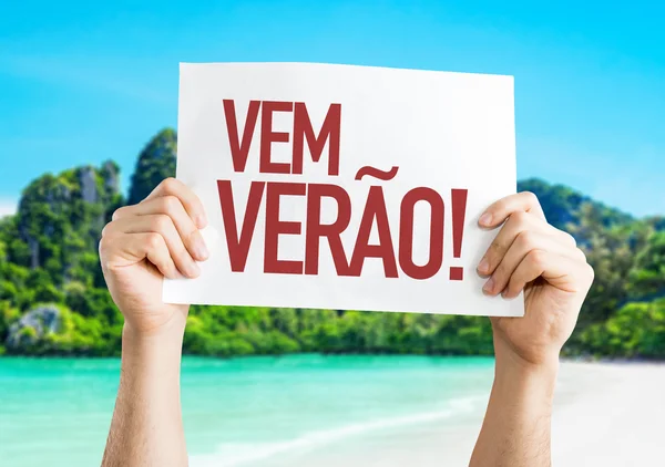 Bem-vindo cartaz Verão — Fotografia de Stock