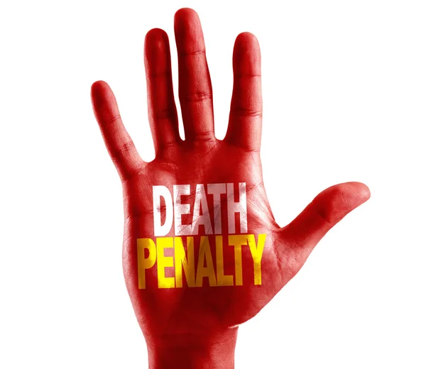 Death Penalty written on hand — Stock Photo, Image