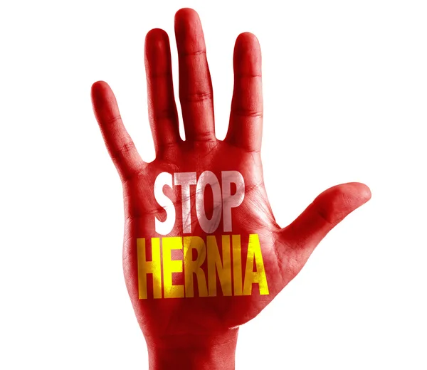 Stop Hernia written on hand — Stock Image Stop Hernia written on hand Stock Picture