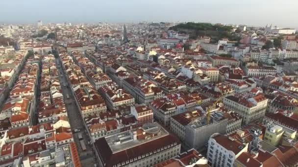 Letecký pohled na Alfama, Lisabon — Stock video