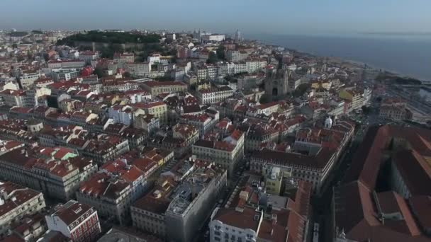 Baixa Chiado and Alfama in Lisbon — Stock Video