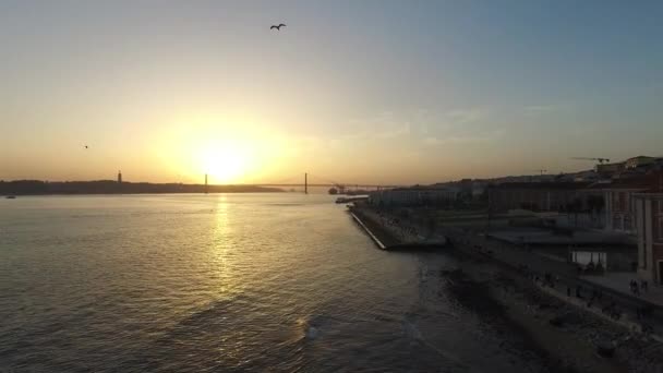 Rossio Square in Lisbon — Stock Video