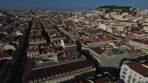 Vista aérea de Alfama, Lisboa — Vídeo de stock