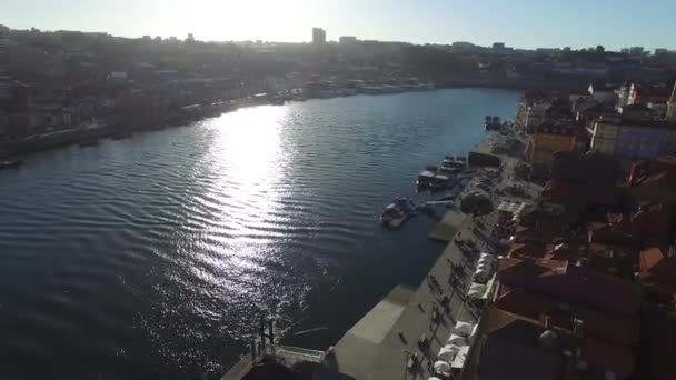 Historisches zentrum stadt porto — Stockvideo