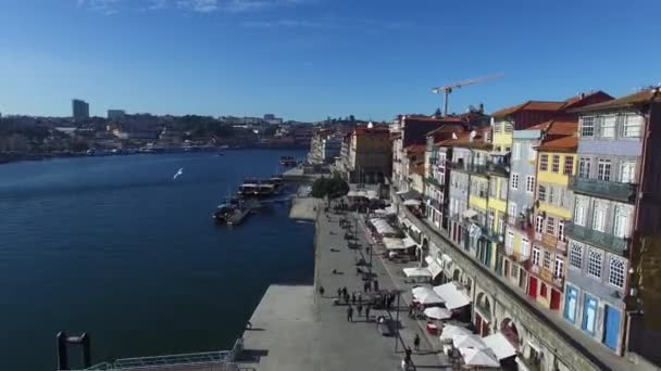 Historiska centrala staden Porto — Stockvideo