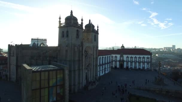 Catedral de Oporto en Portugal — Vídeo de stock